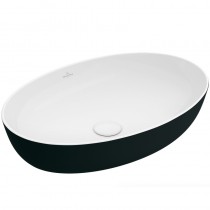 Villeroy & Boch AWT Artis 4198 610x410mm ohne Hahnlochbank o Überl Oval Coal Black