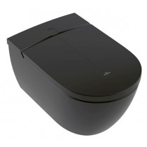 VB Dusch-WC spülrandlos ViClean-I100 595 x385x400mm Oval Pure Black CeramicPlus
