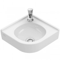 VB Eck-HWB O.novo 7310 320mm Schenkll f 1-L Arm,HL durchgest o ÜL Weiß Alpin