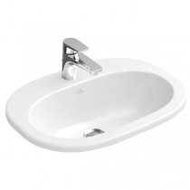 VB EWT O.novo 4161 560x405mm 3-L Arm mittl HL durchg Überl Oval WeißAlpin C+