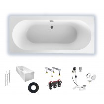 Villeroy & Boch O.novo 1900x900 Duo Rechteck Badewanne UBA190CAS2V-01