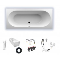 Villeroy & Boch Oberon 1900x900 Rechteck Badewanne Duo UBQ199OBE2V-01