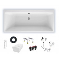 Villeroy & Boch Subway 1600x700 Rechteck Acryl weiß alpin UBA167SUB2V