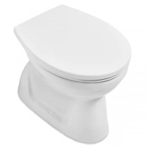 VB Tiefspül-WC spülrandlos O.novo 7618R1 360x550mm Rund Weiß Alpin CeramicPlus