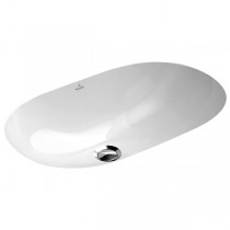 VB UWT O.novo 4162 600x350mm ohne HLbank Überl Oval Weiß Alpin C+
