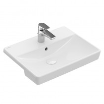 Villeroy & Boch VWT Avento 4A06 550x360mm mittl HL durchgest m ÜL Weiß Alpin