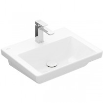 VB Waschbecken Subway 3.0 F5 550x440mm re-eckig 1HL. o. ÜL. Weiß Alpin cplus