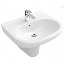 VB WT O.novo 5160 600x490mm 3-Loch Arm mittl HL durchgest Überl Oval Weiß Alpin