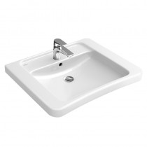 Villeroy & Boch WT Vita Architectura 5178 650x550mm mittl HL durchg o Überl Eckig WeißAlpin