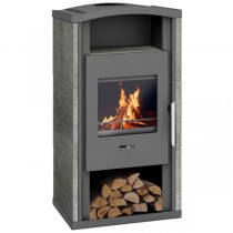 Wamsler Kaminofen "Gron" gussgrau Naturstein, KF 108-42 Gron