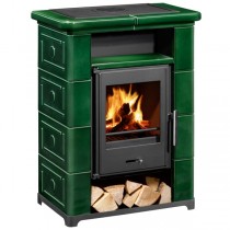 Wamsler Kaminofen "Montafon" Keramik grün, KF 108-70 Montafon Keramik