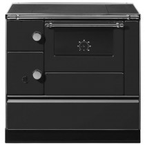 WAMSLER Westminster Landhausholzherd, 7,3 kW Rauchrohranschluss rechts, schwarz
