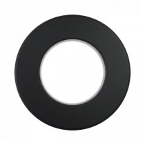 Wandrosette für Ofenrohr Ø 130 mm,, Rand 50 mm, schwarz