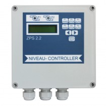 ZPS2-LCD 400 V Schwimmer Steuerung für Doppelanlage mit 4 Schwimmerschaltern (10 m) u. Konsole zur Wandbefestigung