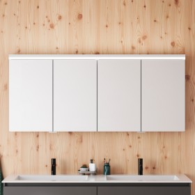 Burgbad Lin20 Spiegelschrank 160 (SPQK160) PG2 Acrylfront/Mehrfachlackierung Matt