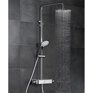 AquaSwitch RS 200 Thermostat Echtglas-Ablage (ESG) Glasfarbe spiegelg