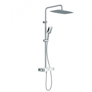 AquaSwitch SOFTCUBE Thermostat Echtglas-Ablage (ESG) Glasfarbe weiß (07