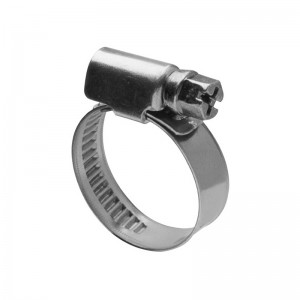 ASW Schlauchschelle Größe 25-40 mit Sechskant, verzinkt, Bandbreite 9mm