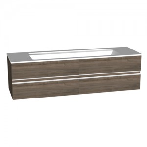 Burgbad Bel Mineralguss-Waschtisch+Unterschrank 1610 PG1  