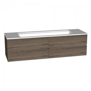Burgbad Bel Mineralguss-Waschtisch+Unterschrank 1610 PG2  