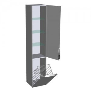 Burgbad Eqio Hochschrank mit Wäschekippe