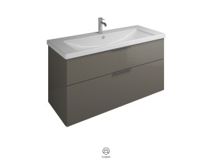 Burgbad Eqio Keramik-Waschtisch+Waschtischunterschrank 1230 mm