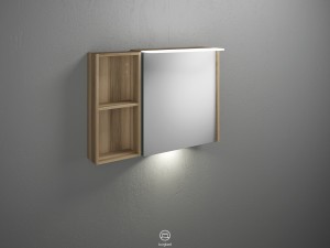 Burgbad Badu Spiegelschrank inkl. LED-Waschtischbeleuchtung, 5 W 900 (SFUC090)