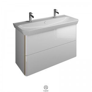 Burgbad Iveo Keramik-Waschtisch inkl. Waschtischunterschrank (SFFS120)