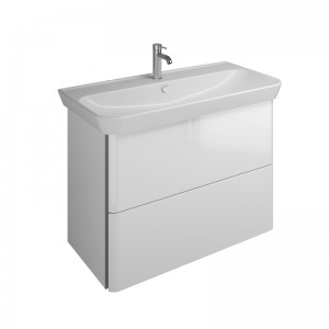 Burgbad Iveo Keramik-Waschtisch+Waschtischunterschrank (SFEN100)