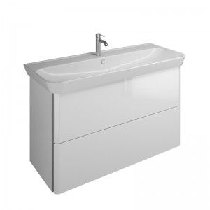 Burgbad Iveo Keramik-Waschtisch+Waschtischunterschrank (SFEN120)