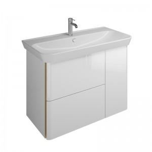 Burgbad Iveo Keramik-Waschtisch+Waschtischunterschrank (SFEZ100)