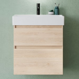 Burgbad Lin20 Keramik-Waschtisch inkl. Waschtischunterschrank 063 (SGHB063) PG1 Melamin