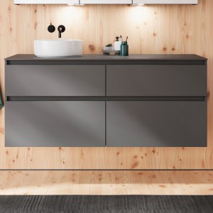 Burgbad Lin20 Waschtischunterschrank 140 (SGRA140) PG2 Acrylfront/Mehrfachlackierung Matt