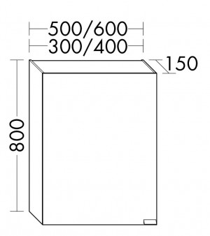 Burgbad rl40 Room Light Spiegelschrank Modular(SPNI040)(Typ-Nr. alt: SS011)PG2