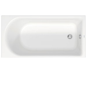 DU Badewanne D-Neo 1500x750mm, weiß, Einbauversion, 1 Rückenschräge