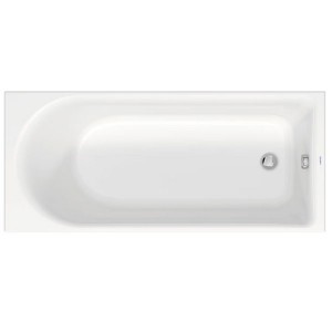 DU Badewanne D-Neo 1600x700mm, weiß, Einbauversion, 1 Rückenschräge