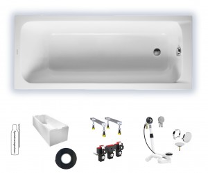 Duravit D-Code 170x70cm Badewanne weiß 700098000000000 