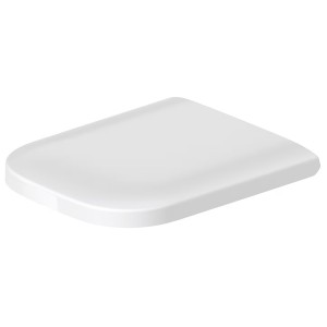 DU WC-Sitz Happy D.2 mit SoftClose Scharniere edelstahl, weiß