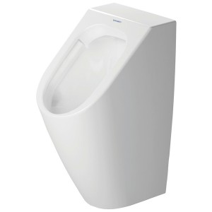 DU Urinal ME by Starck, Zulauf v.hinten rimless, ohne Fliege, weiß HygieneGlaze