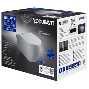 DU WWC-Set 570mm ME by Starck,Hygiene- Flush,Weiß HYG,riml.,TS,WC-Sitz