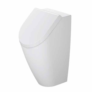 DU Urinal Rimless ME by Starck, weiß Abgang waagrecht, Ausführung f. Deckel