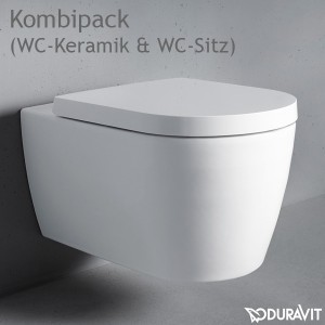 DU WWC-Set ME by STARCK,rimless,Durafix TS,weiß,inkl.WC-Sitz m.Absenkautomatik