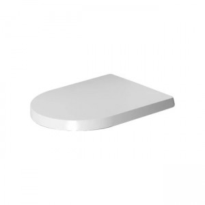 Duravit WC-Sitz ME by Starck Compact mit Absenkautom.,Scharniere edelstahl,weiß