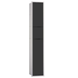 emco asis Gäste-WC-Modul (150) UP, 964mm, o.EB-Rahmen, alu/schwarz