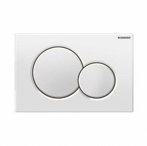 Geberit Betätigungsplatte Sigma01, für 2-Mengen-Spülung, weiß-alpin