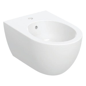 Geberit Acanto Wandbidet, mit Überlauf geschl. Form, T:53cm, weiß, KeraTect