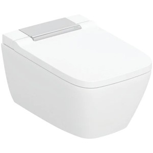 GE Geberit AquaClean Sela Square WC-Komplettanlage Wand-WC, glanzchrom