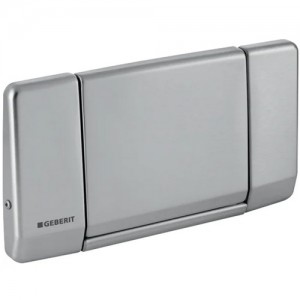 Geberit Betätigungsplatte Highline, für Spül-Stopp-Spülung, Edelstahl, verschraubbar