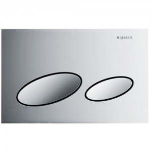 Geberit Betätigungsplatte Kappa20, für 2-Mengen-Spülung, Glanzverchromt