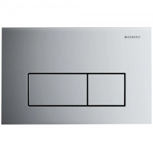 Geberit Betätigungsplatte Kappa50, für 2-Mengen-Spülung, Glanzverchromt